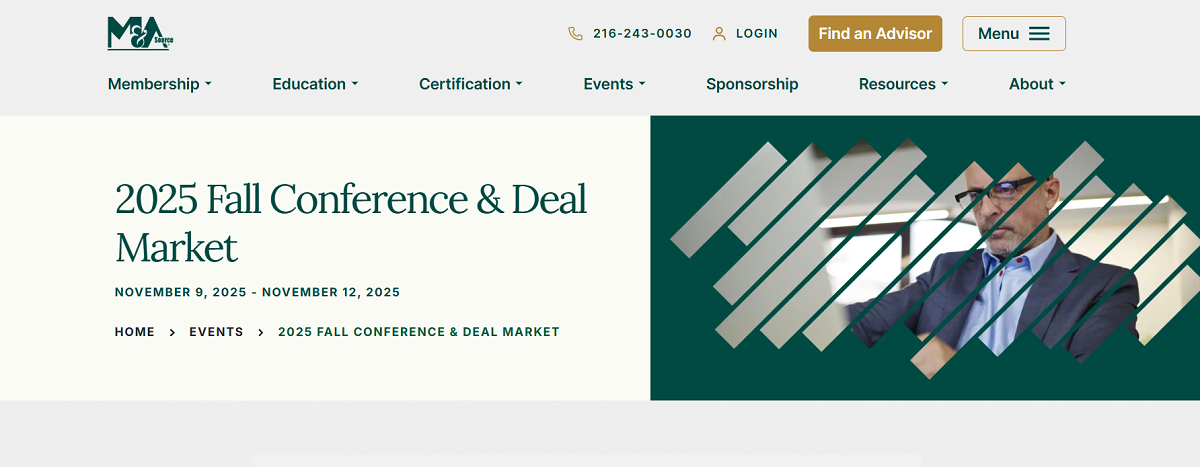 M&A Source 2025 Fall Conference & Deal Market